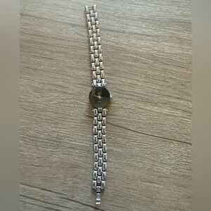 Anne Klein Vintage Women's Silver Tone Analog‎ Watch Brand New Battery